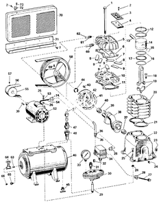 Part Location Diagram of BG-95 Campbell Hausfeld Belt Guard Channel